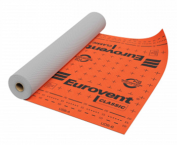 Диффузионная мембрана Eurovent CLASSIC (120г/м2, 50*1,5м, 75м2/рул)