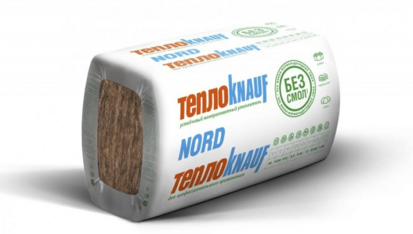 КНАУФ NORD TS033 (25кг/м3, 1250х600х50мм, 12шт/уп, 0,45м3/уп) Базальтовый утеплитель